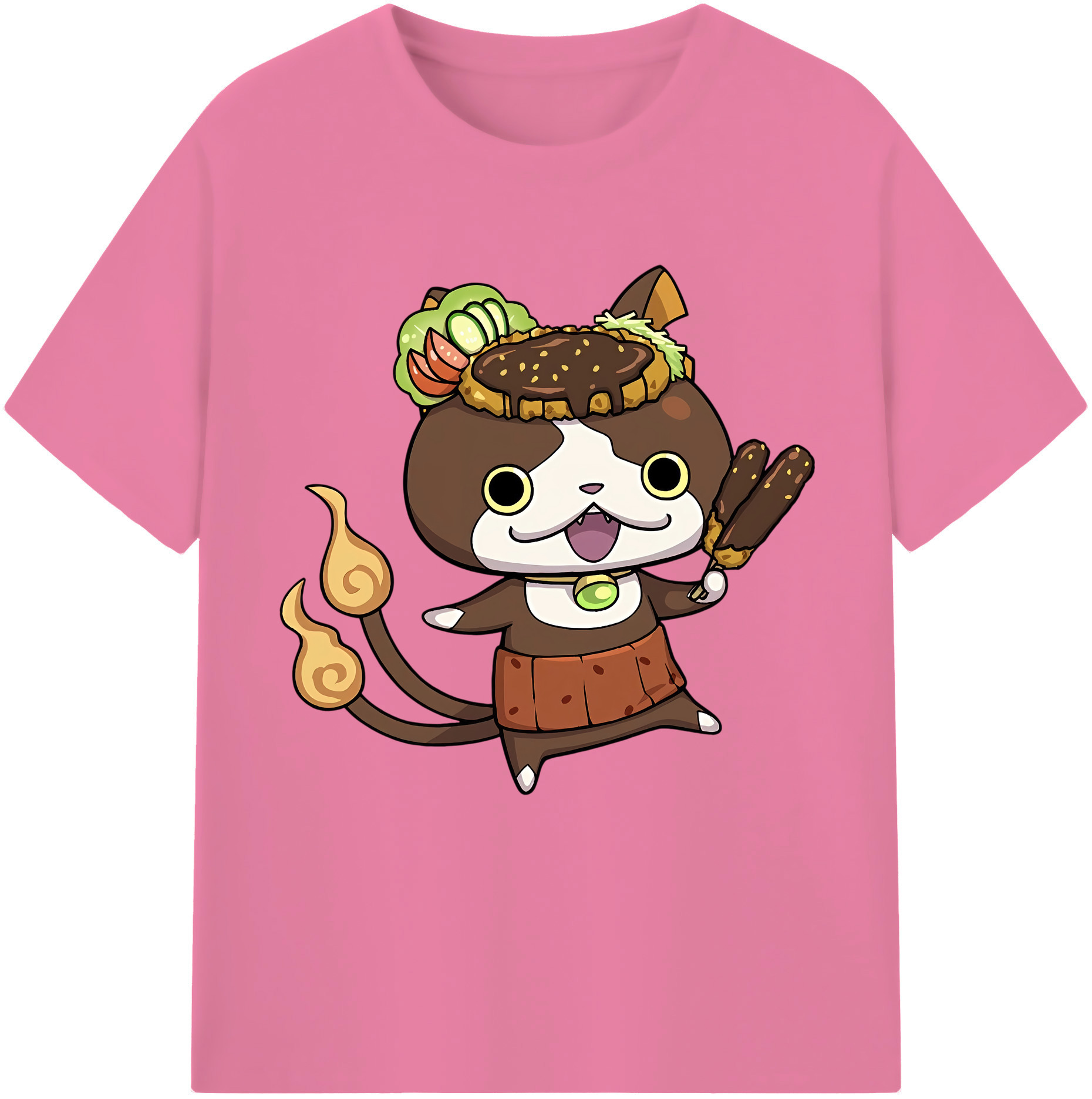 （画像用） 妖怪ウォッチ Yo-kai Watch 綿100％半袖Tシャツ（フロントプリント）